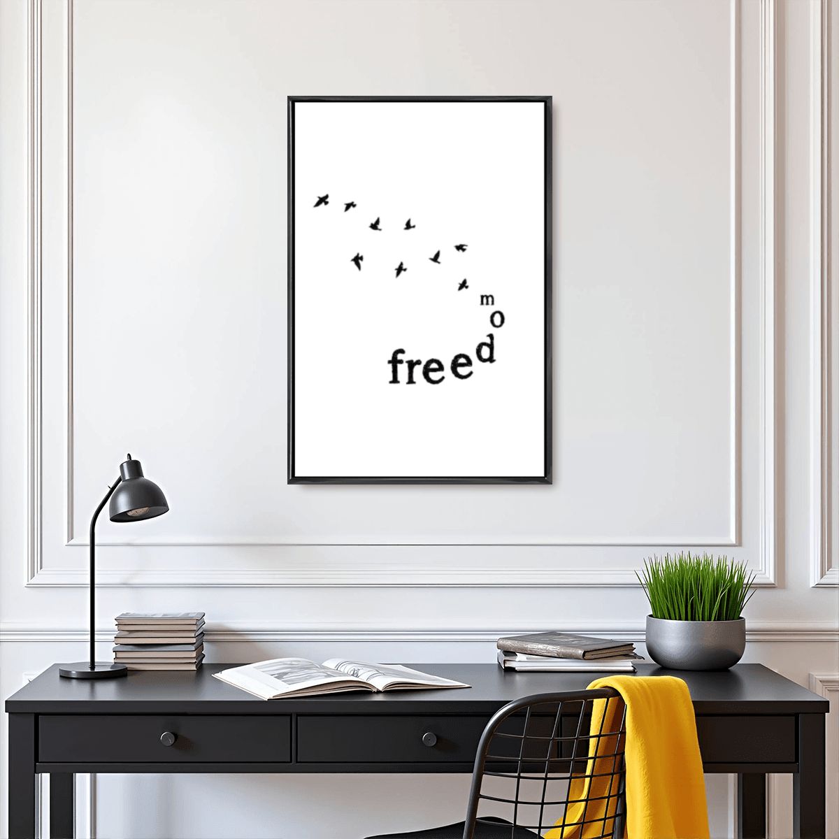 Freedom Minimal Wall Art Home Decor - Digital Print