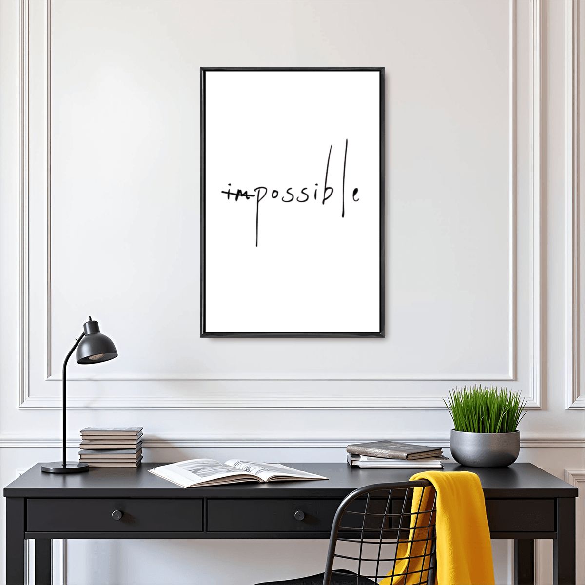 Impossible Minimal Wall Art Home Decor - Digital Print