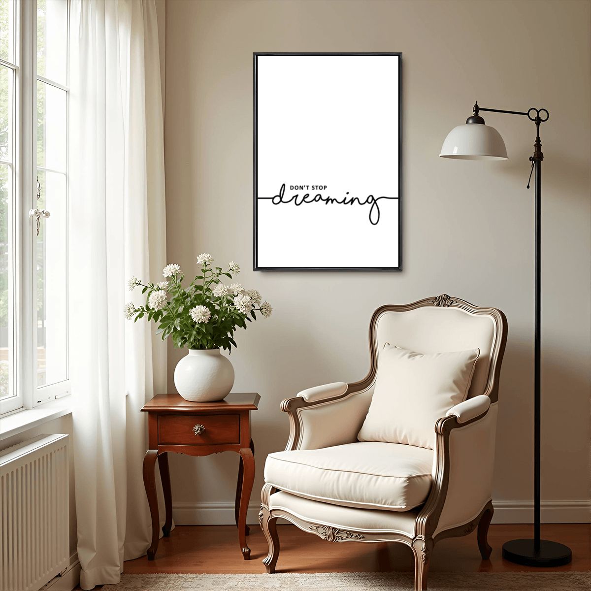 Don't Stop Dreaming Minimal Wall Art - Digital Print