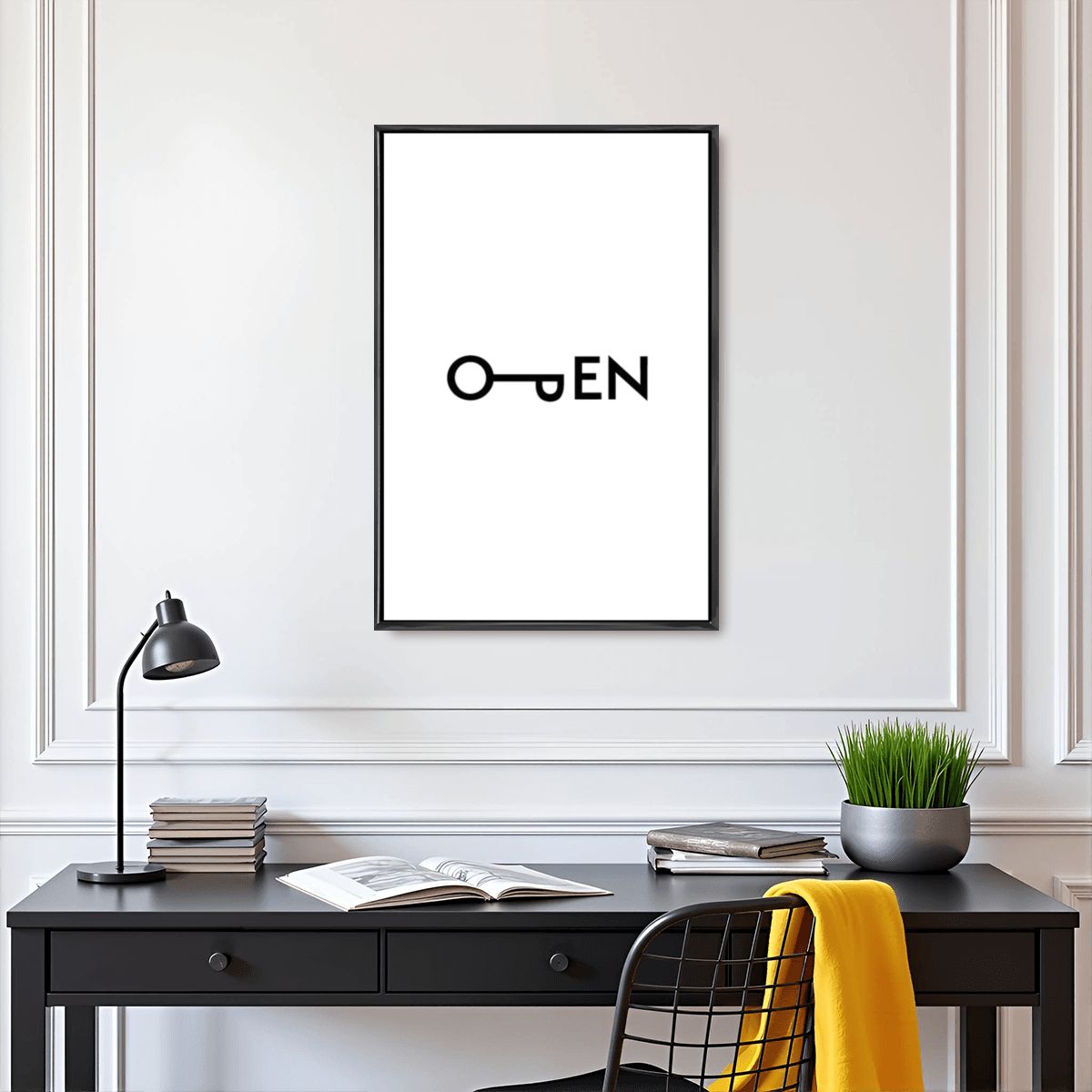 Open Minimal Wall Art Home Decor - Digital Print