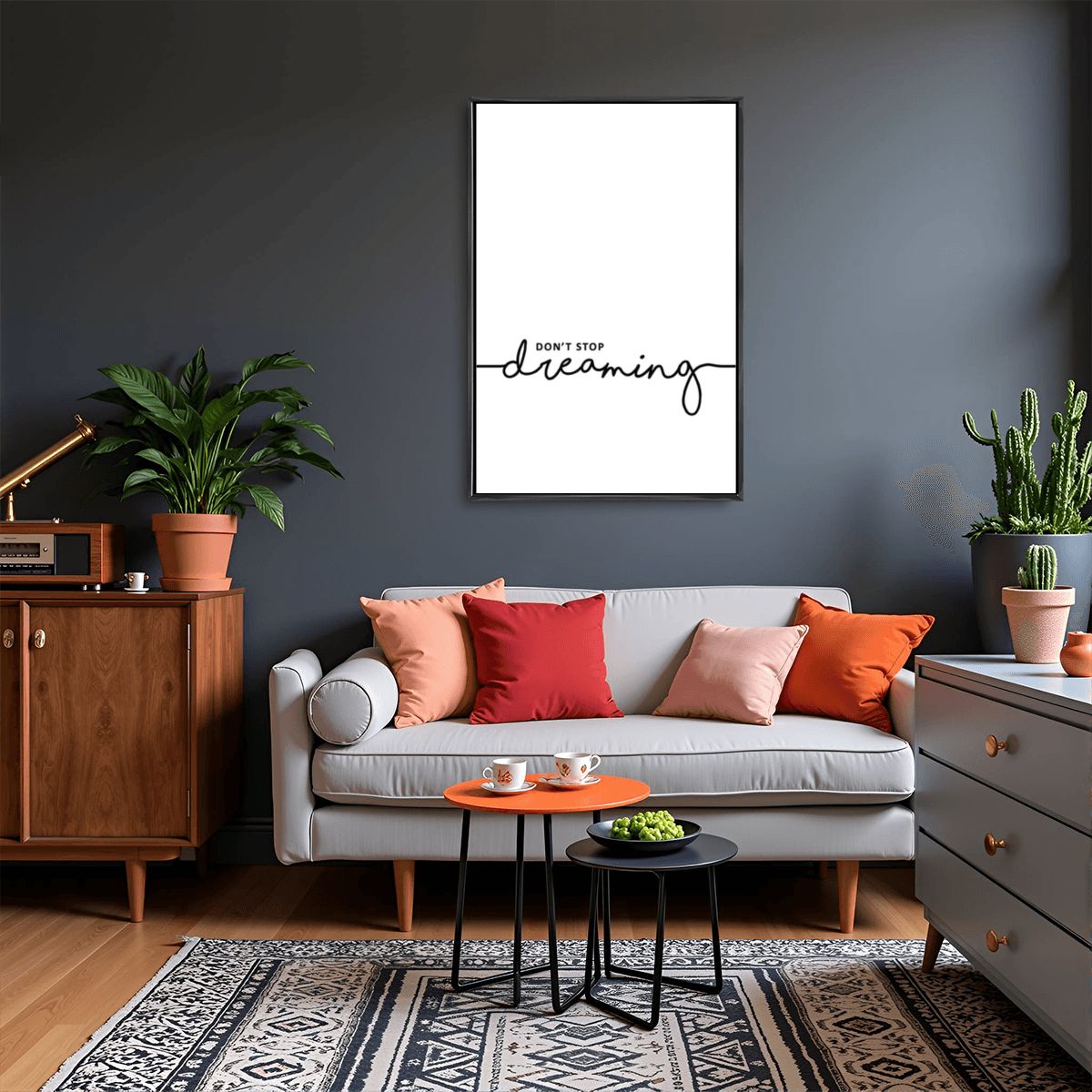 Don't Stop Dreaming Minimal Wall Art - Digital Print