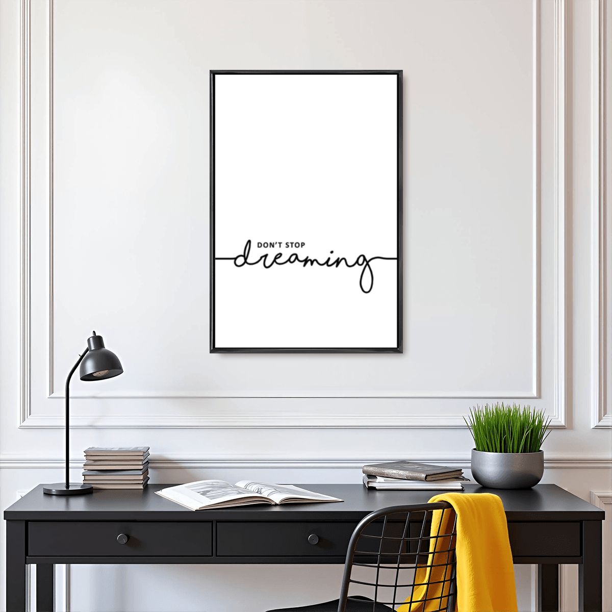 Don't Stop Dreaming Minimal Wall Art - Digital Print